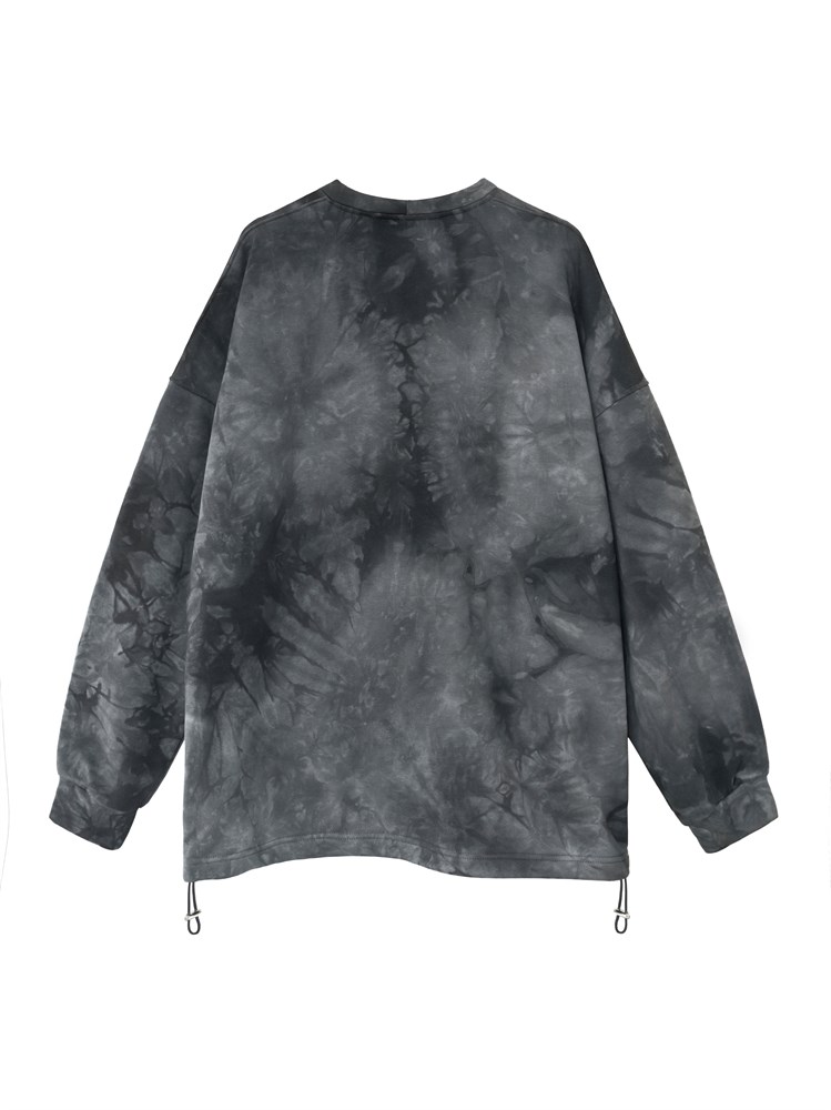 SMOKED SWEATSHIRT (BLACK) 10082 - фото 661