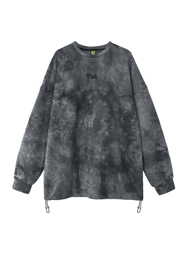 SMOKED SWEATSHIRT (BLACK) 10082 - фото 662