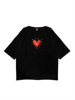 ФУТБОЛКА HEART (BLACK) 1402B