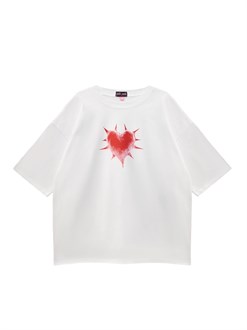 ФУТБОЛКА HEART (WHITE) 1402W