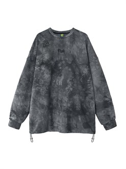 SMOKED SWEATSHIRT (BLACK) 10082