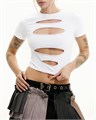 КРОП- ФУТБОЛКА CUT WHITE TW3/4 - фото 1027